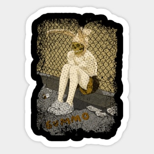 Gummo S Grime Chronicles A Gritty Portrait Of Solitude Sticker